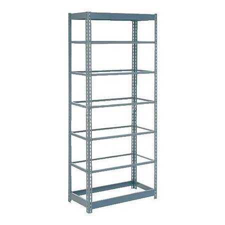 GLOBAL INDUSTRIAL Heavy Duty Shelving 36W x 24D x 84H With 7 Shelves, No Deck, Gray B2297705